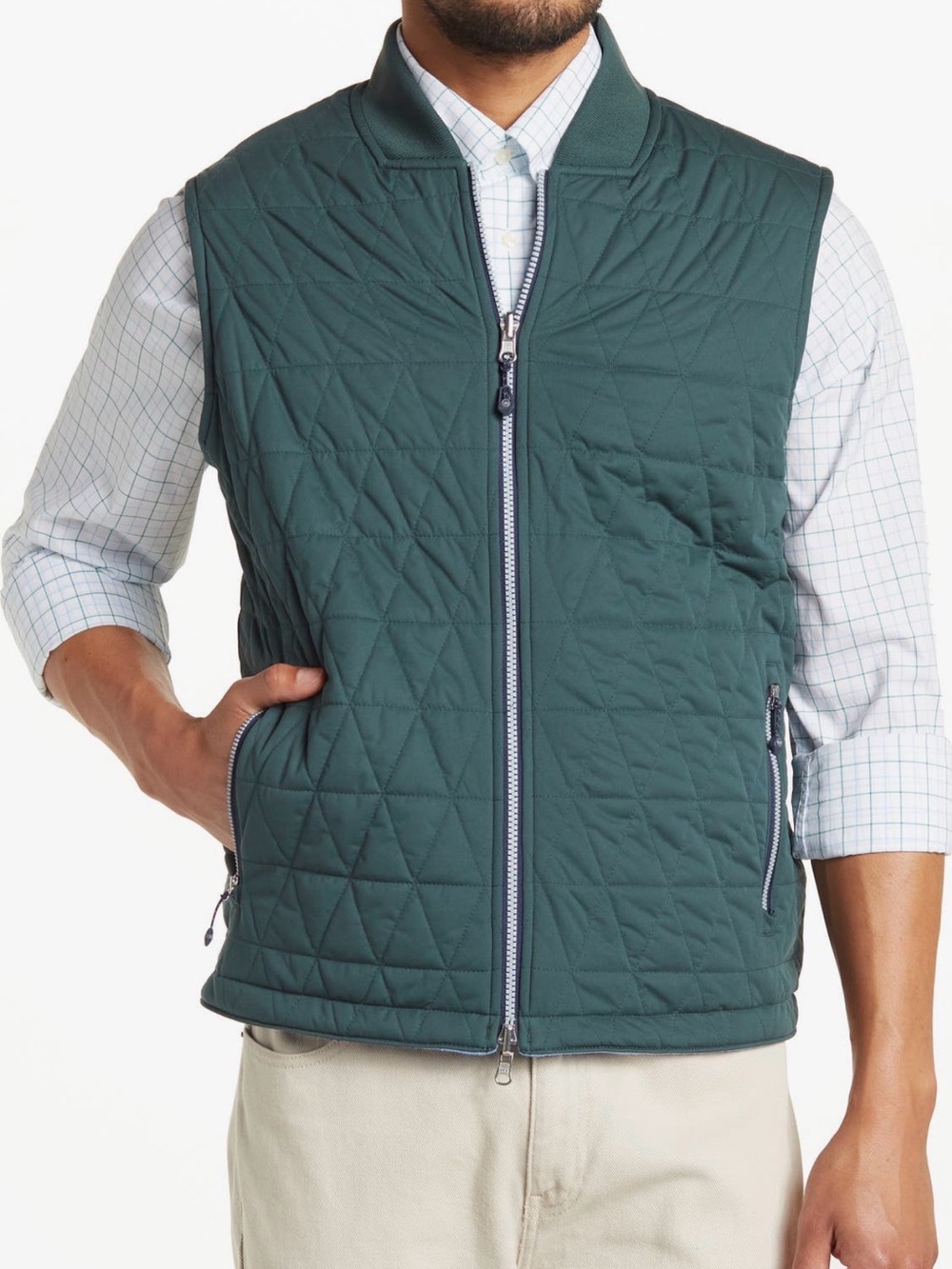 Peter Millar thermal block  Forest Green Men’s  reversible vest